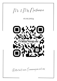 Szablon kodu QR 6 czarno-biały